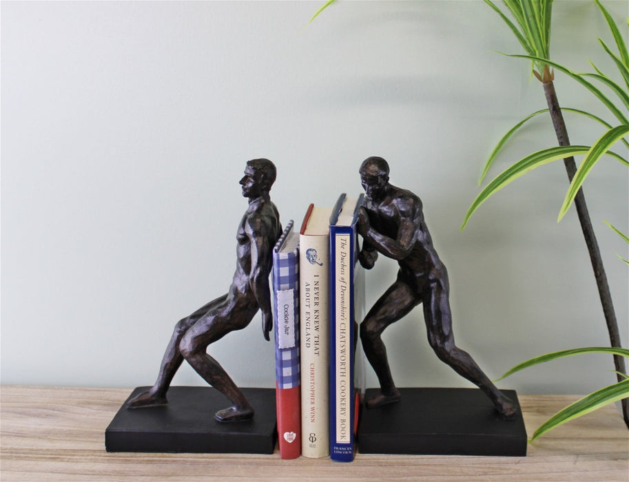 Male Statue Bookends - Kozeenest