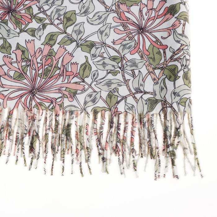 May Morris Honeysuckle - Art Pashmina - Kozeenest