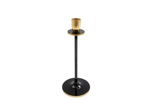 Medium Black and Gold Candlestick - Kozeenest