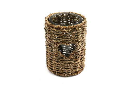 Medium Seagrass Candle Holder - Kozeenest