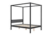 Mercia Four Poster Double Bed Black-5