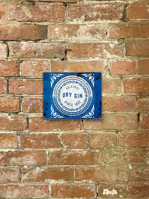 Metal Sign Plaque - Dry Gin Bar - Kozeenest