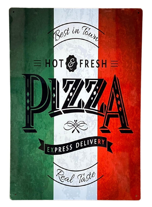 Metal Wall Sign - Pizza Italy - Kozeenest