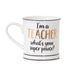 Metallic Monochrome I'm A Teacher Mug - Kozeenest