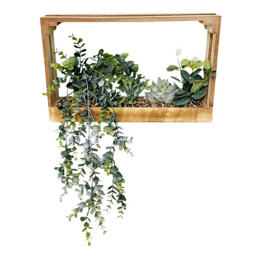 Modern Succulent Wall Crate Shelf - Kozeenest