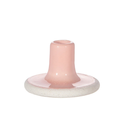 Mojave Glaze Pink Candle Holder - Kozeenest