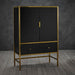 Monaco Drinks Cabinet Black-2