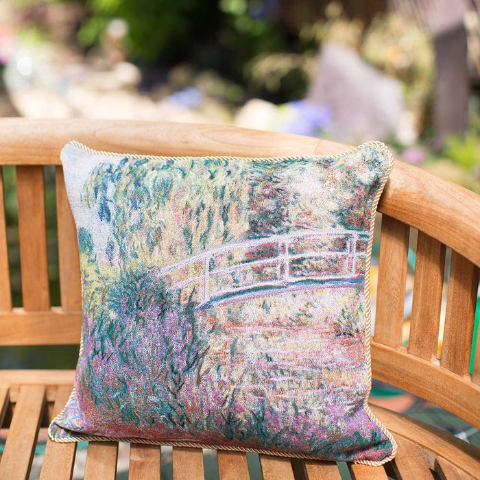 Monet Japanese Bridge - Cushion Cover Art 45cm*45cm - Kozeenest