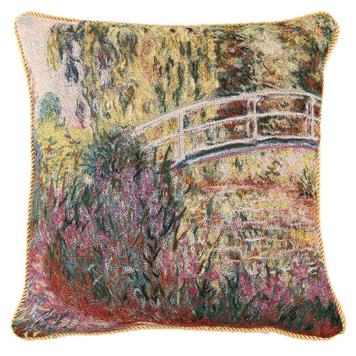 Monet Japanese Bridge - Cushion Cover Art 45cm*45cm - Kozeenest