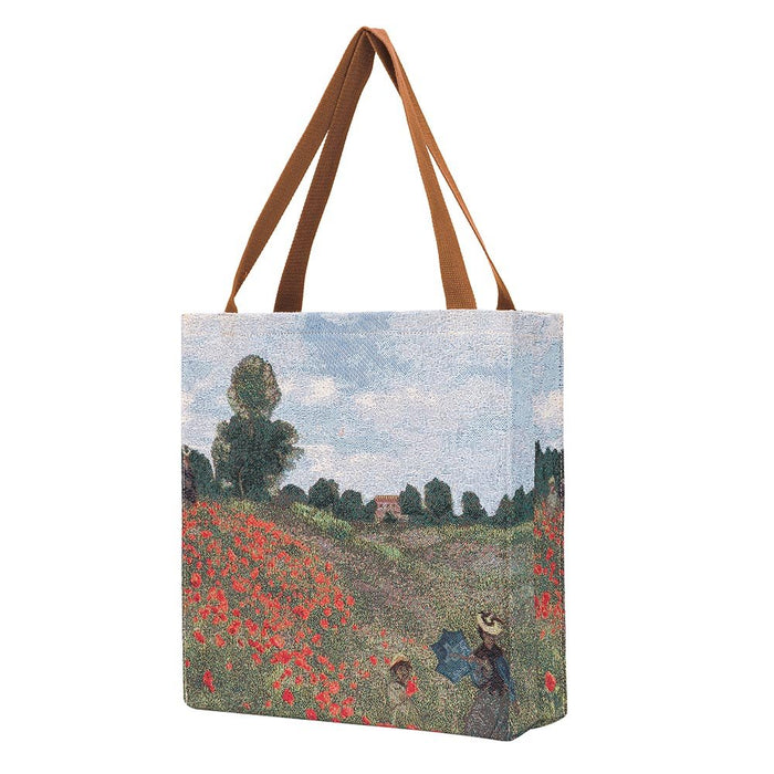 Monet Poppy Field - Gusset Bag - Kozeenest