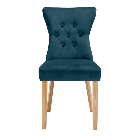 Naples Dining Chair Peacock Blue (Pack of 2)-0