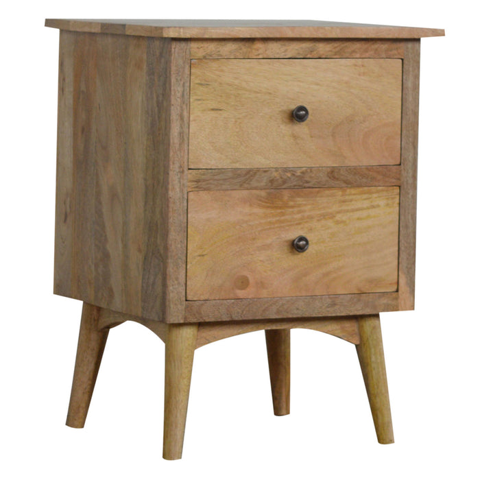 Nordic Style Bedside with 2 Drawers-1