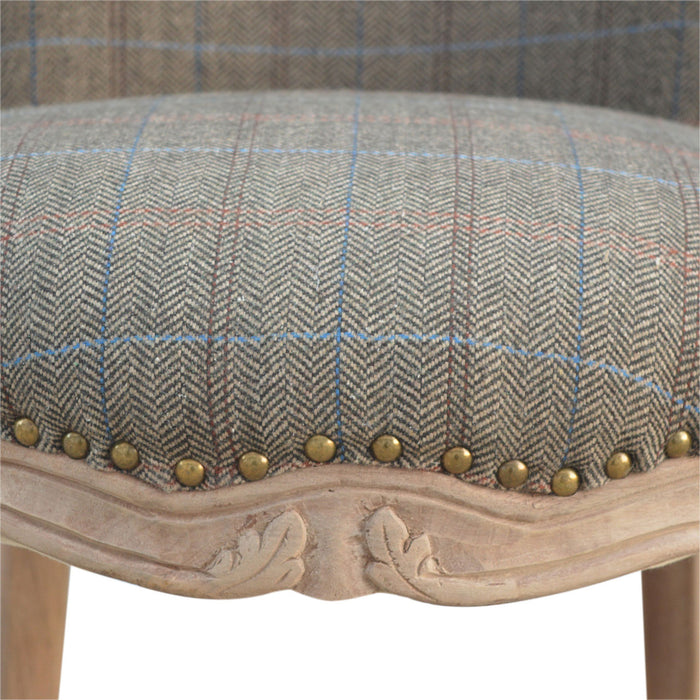 Multi Tweed Studded Chair-3