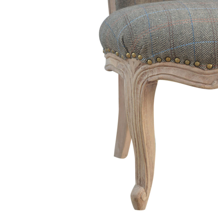 Multi Tweed Studded Chair-4