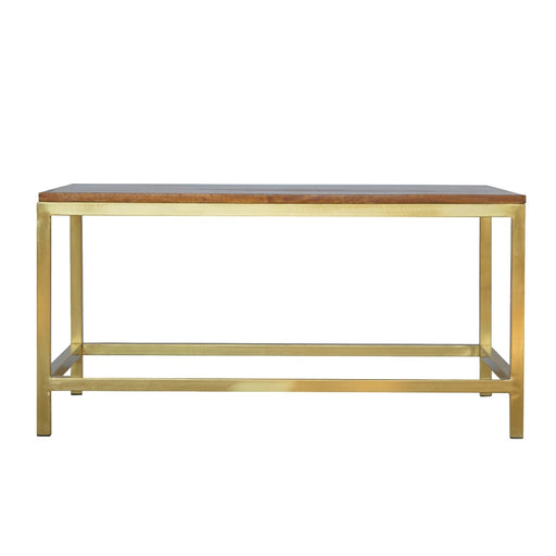 Rectangle Gold Coffee Table-0