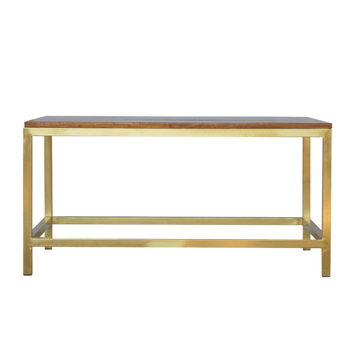 Rectangle Gold Coffee Table-0