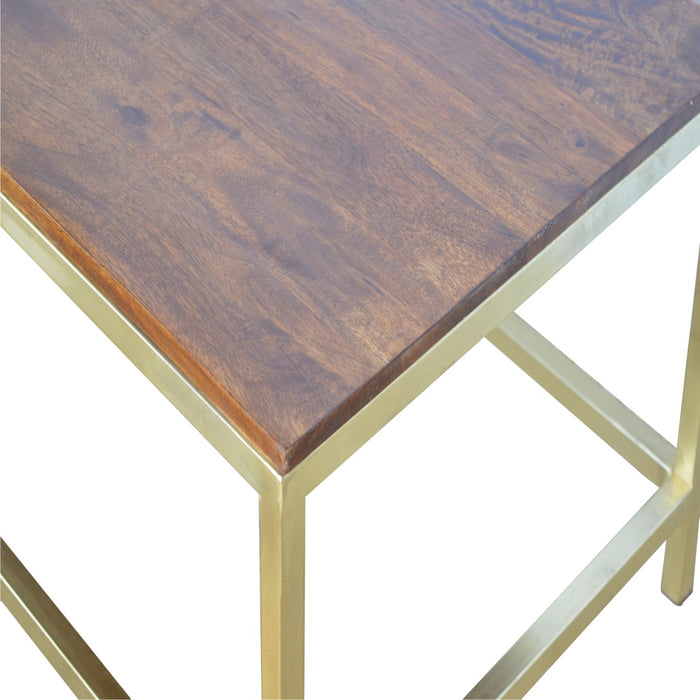 Rectangle Gold Coffee Table-5