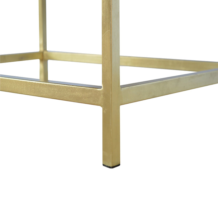 Rectangle Gold Coffee Table-3