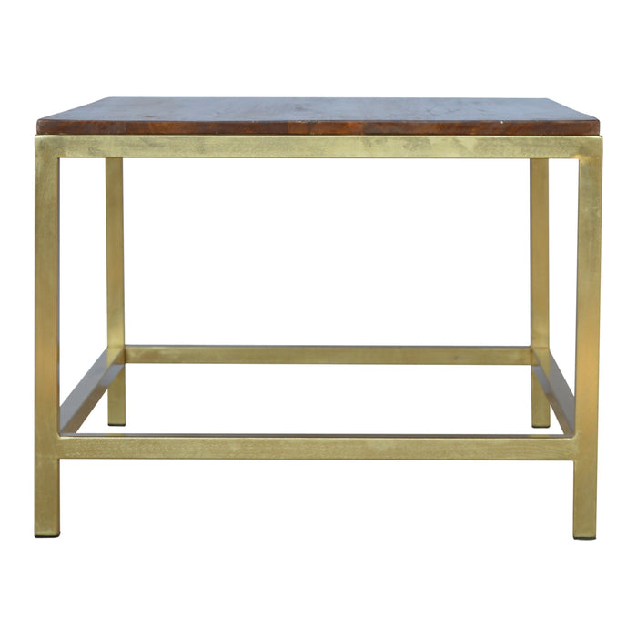 Rectangle Gold Coffee Table-2