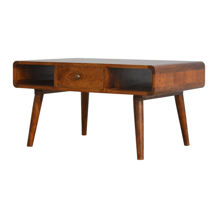 Curved Chestnut Coffee Table-1