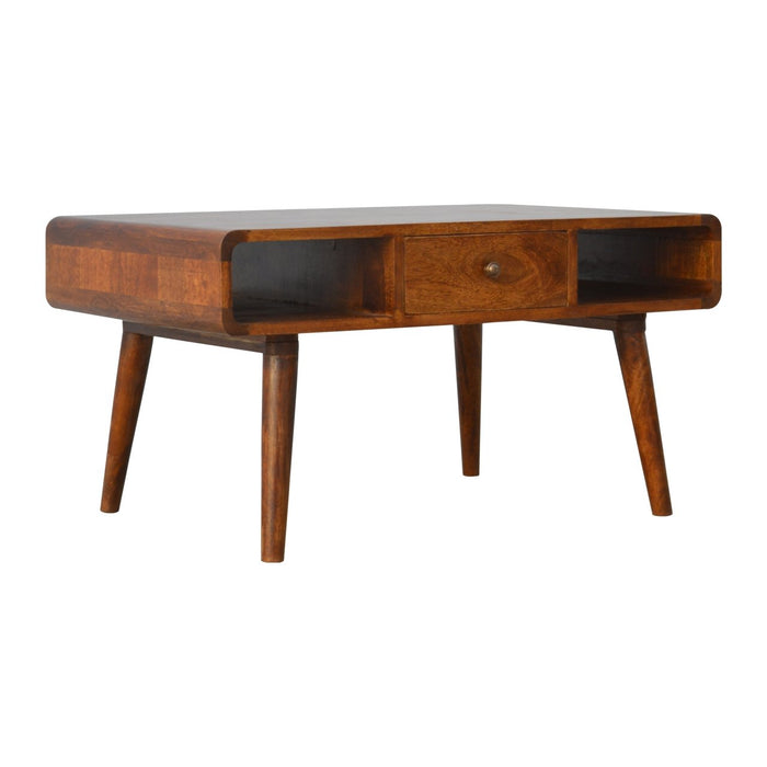 Curved Chestnut Coffee Table-2