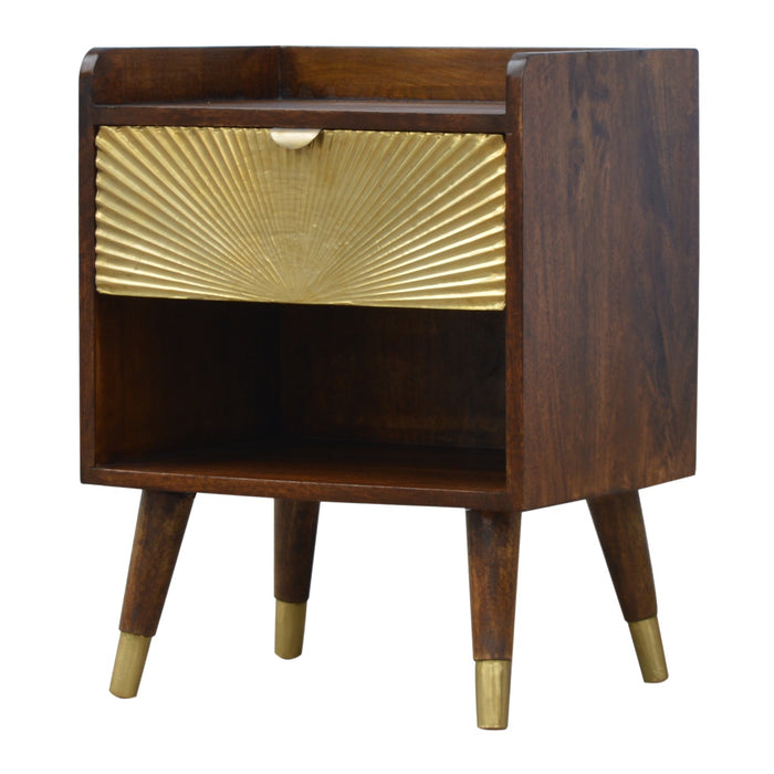 Manila Gold One Drawer Bedside-2