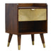 Manila Gold One Drawer Bedside-1