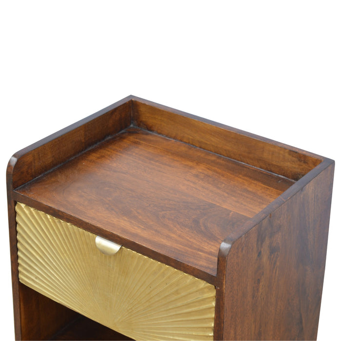 Manila Gold One Drawer Bedside-5