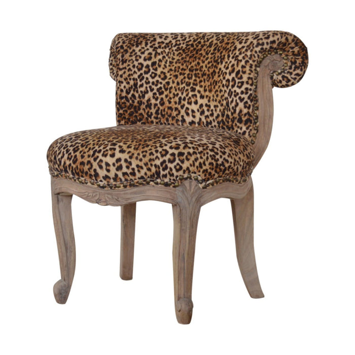 Leopard Print Studded Chair-1