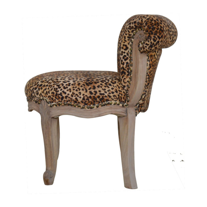 Leopard Print Studded Chair-7