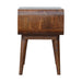 Curved Open Chestnut Bedside-9