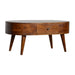 Chestnut Rounded Coffee Table-2