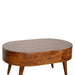 Chestnut Rounded Coffee Table-4