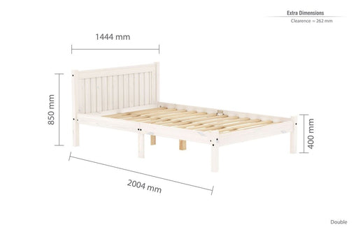 Rio Double Bed White-1