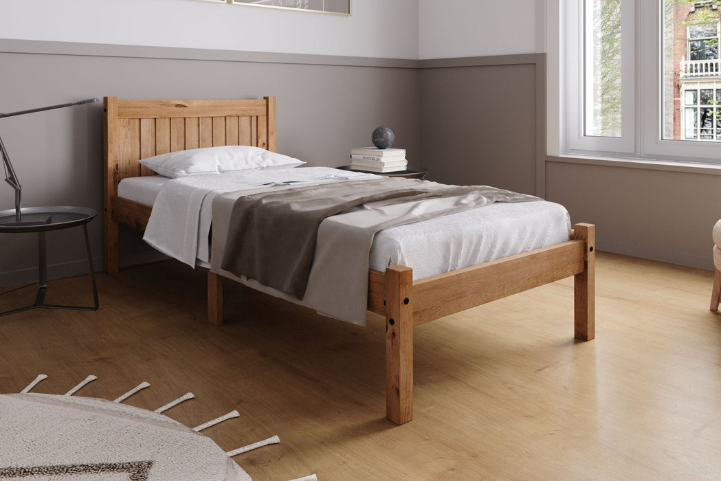 Rio Single Bed - Brown Pine-2