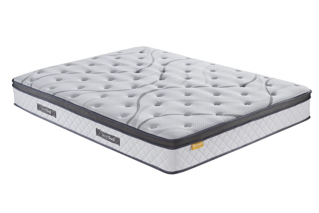 Double Premium Package | Elm Double Bed Brown & SleepSoul Heaven Mattress-19