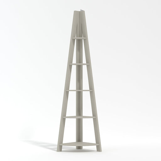 Tiva Corner Ladder Shelving Grey-0