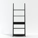 Tiva Ladder Bookcase Black-1