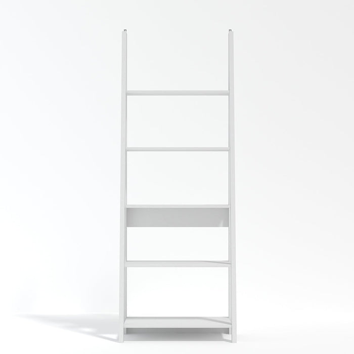 Tiva Ladder Bookcase White-1