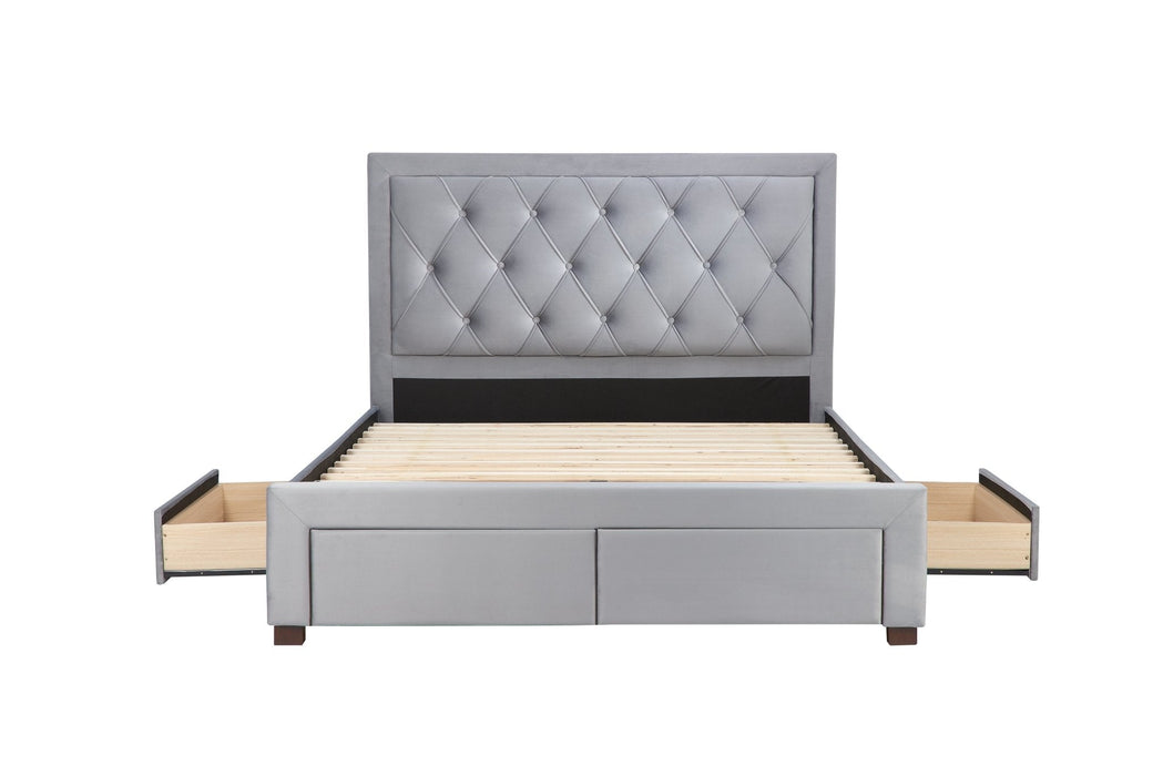 Woodbury King Bed Grey-9