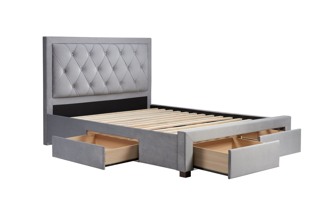 Woodbury King Bed Grey-7