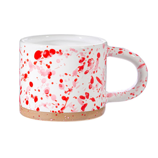 Pink and Red Splatterware Mug - Kozeenest