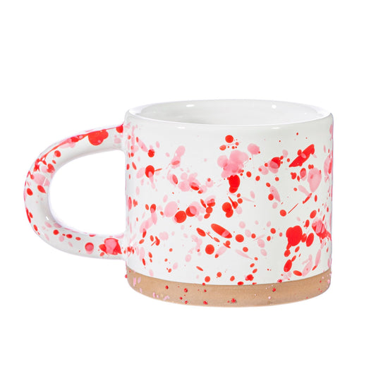 Pink and Red Splatterware Mug - Kozeenest