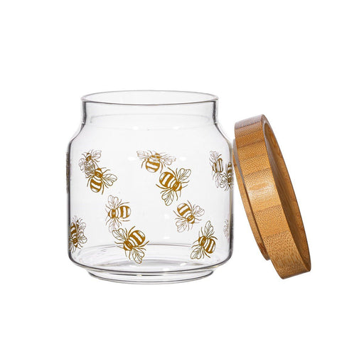 Vintage Bee Glass Storage Jar Small - Kozeenest