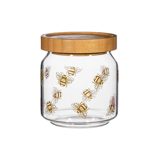 Vintage Bee Glass Storage Jar Small - Kozeenest