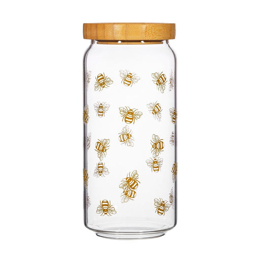 Vintage Bee Glass Storage Jar Large - Kozeenest