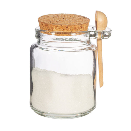 Small Jar with Cork Lid and Spoon - Kozeenest