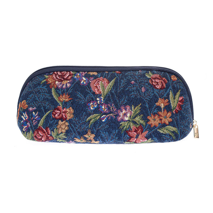 V&A Licensed Flower Meadow Blue - Makeup Brush Bag-1