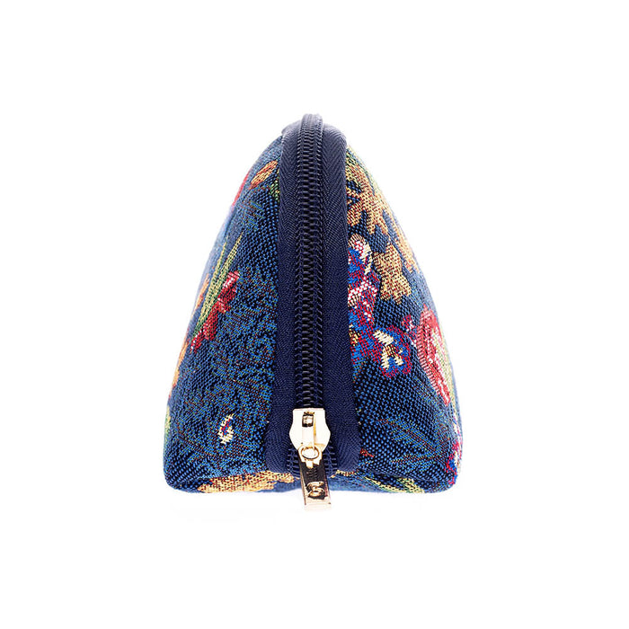 V&A Licensed Flower Meadow Blue - Makeup Brush Bag-2