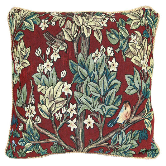William Morris Tree of Life Red - Cushion Cover Art 45cm*45cm-0